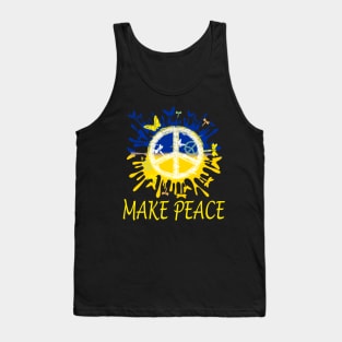 Support Ukraine Stand With Ukraine Ukrainian Flag Tank Top